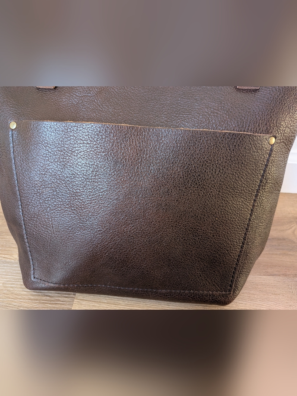 Portland Leather Coldbrew Small Zip Tote - Picture 3 of 5